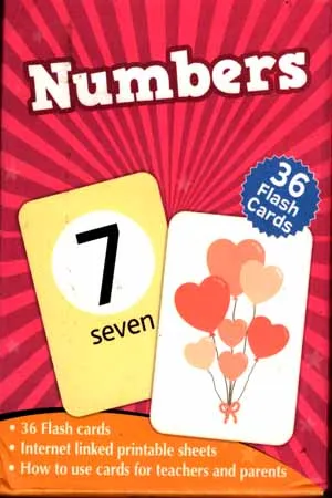 Numbers Cards Flash Cards 7