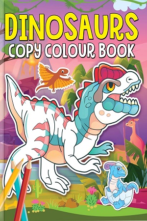 Dinosaurs Copy Colour Book for kids age 3-6 Years