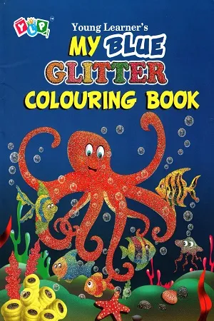 My Blue Glitter Colouring Book