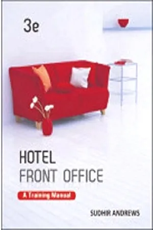 Hotel Front Office : A Training Manual