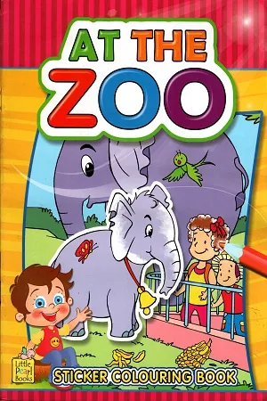 STICKER COLOURING BOOK Under the zoo