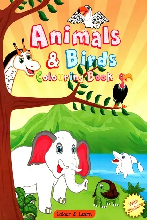 Colouring Book: Animals &amp; Birds