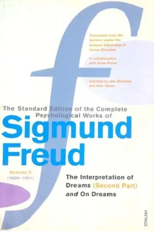 The Standard Edition Of The Complete Psychological Works Of Sigmund Freud : Volume 5