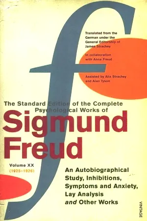 The Standard Edition Of The Complete Psychological Works Of Sigmund Freud : Volume 20