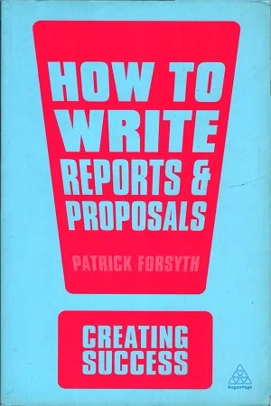 How to write reports &amp; proposals