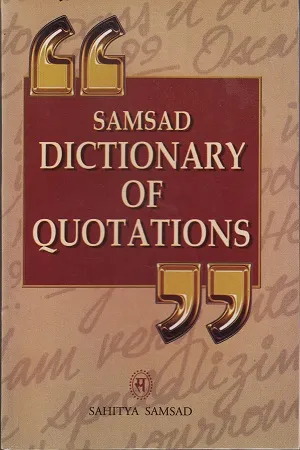 Samsad Dictionary of Quotations