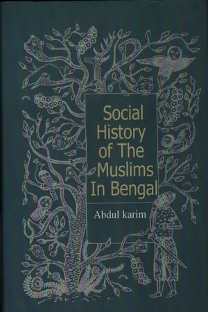 Social History Of The Muslims In Bengal
