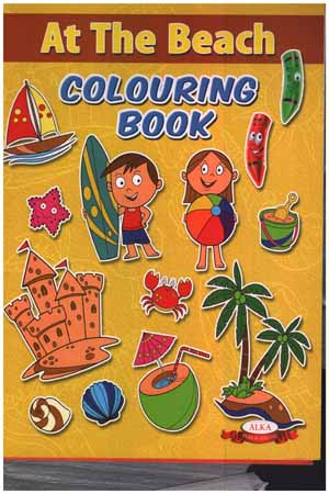 At The Beach Colouring Book