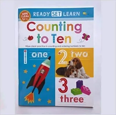 Wipe Clean Counting Numbers Early Learning Book Ages 3