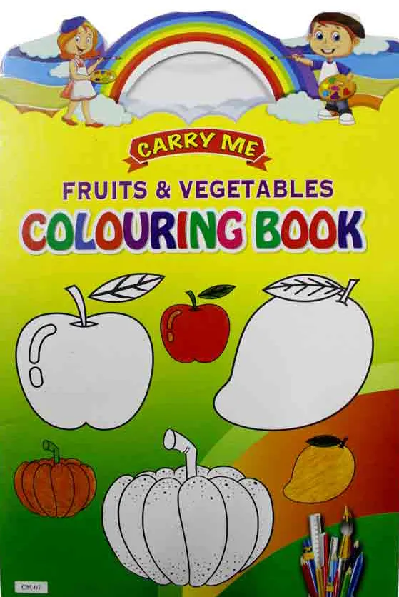 Carry Fruits &amp; Vegetables Colouring Book
