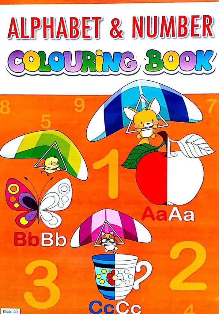 Alphabet &amp; Number Colouring Book