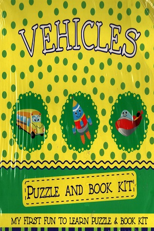 Vehicles Puzzle and Book Kit