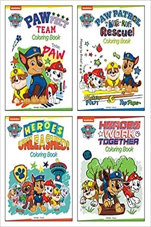 Cool Pups Coloring Book Super pack (4 Books Set)