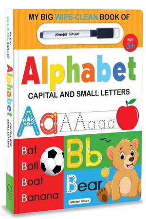My Big Wipe And Clean Book of Alphabet for Kids : Capital And Small Letters