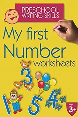 My First Number Worksheets (Preschool Writing Skills)
