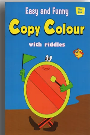 Easy and Funny Copy Colour with Riddles (Blue)