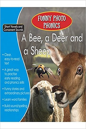 Funny Photo Phonics A Bee, a Deer and a Sheep