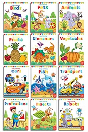 Colouring Books Boxset: Pack of 12 Copy Colour Books For Children
