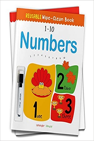 Reusable Wipe And Clean Book 1-10 Numbers