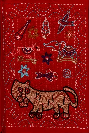 Red Bagh Nakshi Notebook - 480