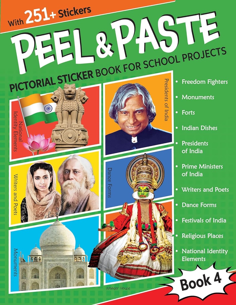 Peel & Paste - Pictorial Sticker Book For School Projects - Book 4