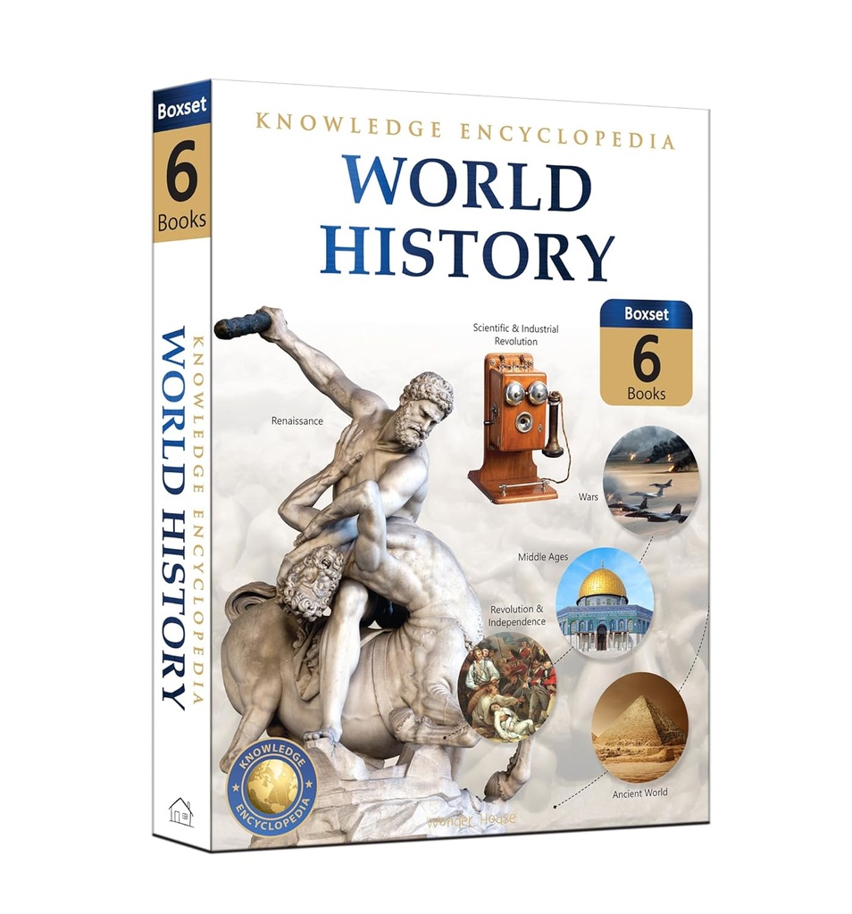 World History - Collection of 6 Books : Knowledge Encyclopedia For Children (Box Set)