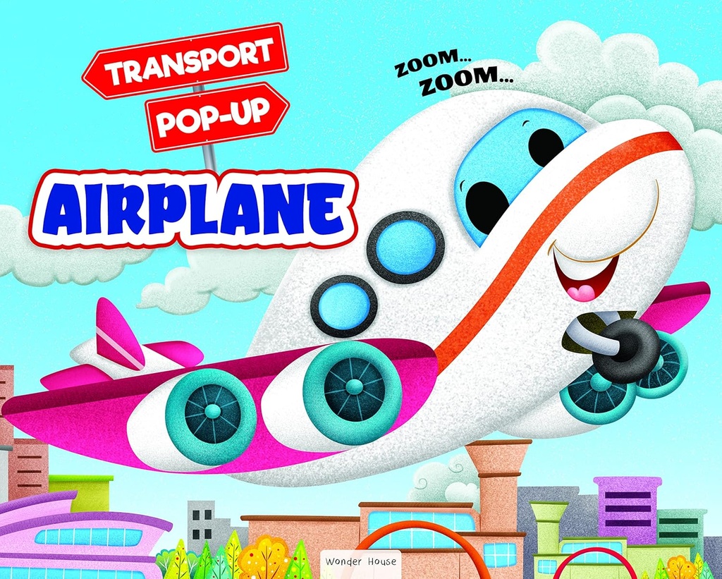 Pop-up Transport - Airplane - Gorgeously Illustrated Pop-up Book For Children