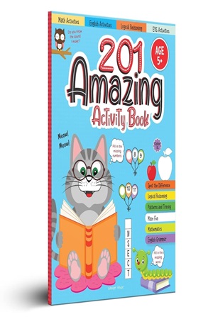 201 Amazing Activity Book - Fun Activities and Puzzles For Children: Spot The Difference, Logical Reasoning, Patterns & Tracing 