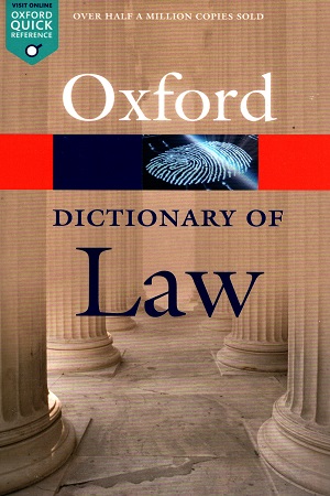 [9780199664924] Dictionary of Law
