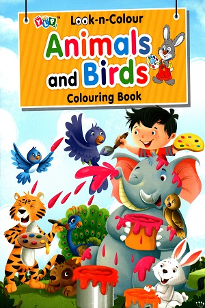 [9789386003270] Look-n-Colour : Animals and Birds Coloring Book