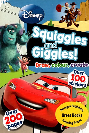 [9781445475202] Disney : Squiggles and Giggles! Draw, colour, create (Over 100 Stickers)