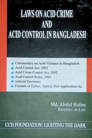 [9789847067191] Laws on Acid Crime and Acid Control in Bangladesh