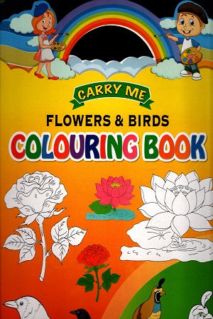 [5824300000004] Carry Me Flowers & Birds Colouring Book