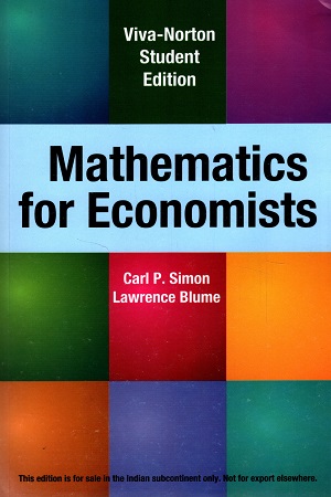 [9788130916002] Mathematics for Economists