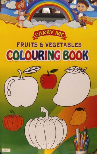 [7226100000006] Carry Me Fruits & Vegetables Colouring Book CM-07