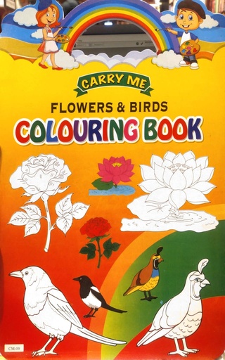 [7226200000005] Carry Me Flowers & Birds Colouring Book CM-09