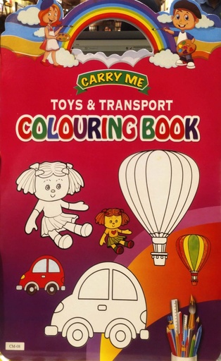 [7226300000004] Carry Me Toys & Transport Colouring Book CM-08