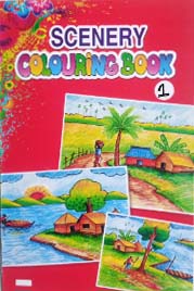 [7227300000001] Scenery Colouring Book - 1