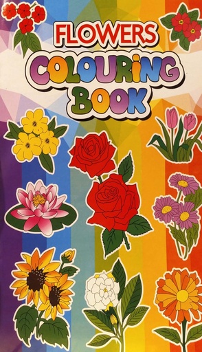 [7229100000007] Flowers Colouring Book
