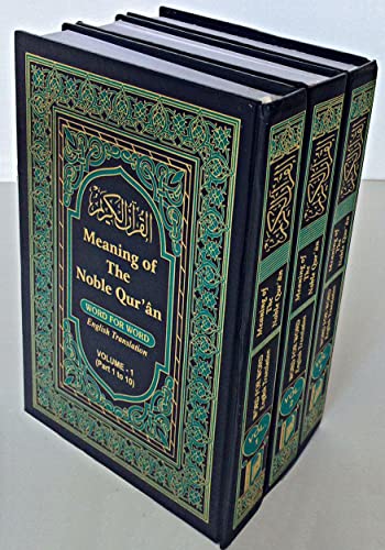 [9788172313739] Meaning of Noble Qur'an (Word for Word) Vol(1-3)