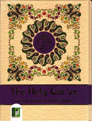 [9789351690955] The Holy Qur'an: Colour Coded Tajweed Rules (126-CC Kabah)