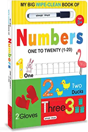 [9789354401121] My Big Wipe And Clean Book of Numbers : 1 to 20
