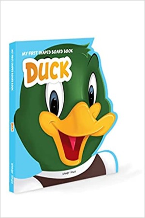 [9789354403941] My First Shaped Board book - Duck, Die-Cut Animals, Picture Book for Children