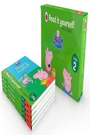 [9780241460283] Peppa Pig RIY Tuck Box (Level 2): 5 Peppa RIY Books in tuckbox