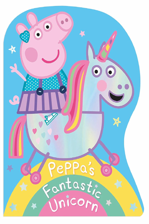 [9780241519257] Peppa Pig: Peppa's Fantastic Unicorn Shaped Board Book