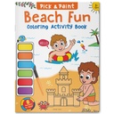 Pick and Paint Coloring Activity Book For Kids: Beach fun