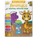 Pick and Paint Coloring Activity Book For Kids: Animals