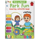 
Pick and Paint Coloring Activity Book For Kids: Park fun